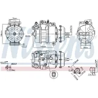 Nissens Ilmastointikompressori - VW - T5 transporter, T5 transporter 4-motion, Touareg, Phaeton