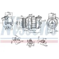 Nissens Kompressori, ilmastointilaite 890269