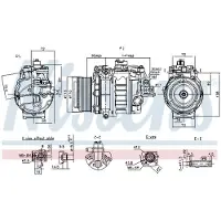 Nissens Kompressori, ilmastointilaite 890060