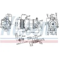 Nissens Kompressori, ilmastointilaite 890056