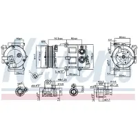 Nissens Kompressori, ilmastointilaite 890179