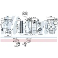 Nissens Kompressori, ilmastointilaite 890423