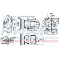 Nissens Kompressori, ilmastointilaite 89191