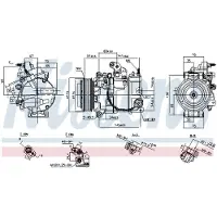 Nissens Kompressori, ilmastointilaite 890816