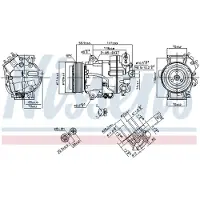 Nissens Kompressori, ilmastointilaite 890267