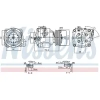 Nissens Kompressori, ilmastointilaite 890806