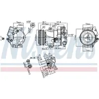 Nissens Ilmastointikompressori - Opel - Astra, Zafira, Meriva, Cascada. Chevrolet - Cruze