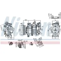 Nissens Kompressori, ilmastointilaite 890602