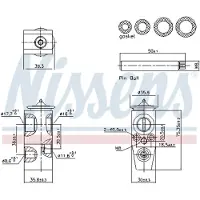 Nissens Paisuntaventtiili - Ford - Focus, Transit, Transit connect, Kuga, C-max, Grand, Tourneo grand, Tourneo connect