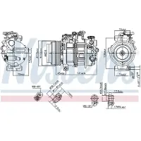 Nissens Kompressori, ilmastointilaite 890717