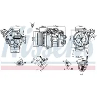 Nissens Kompressori, ilmastointilaite 890795
