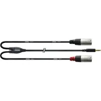 Cordial Äänikaapeli 3,5mm minitele stereo - 2 x XLR uros, 1,8m