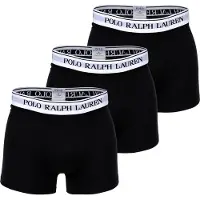 Ralph Lauren for man. 714830299008 Pack of 3 black boxers (S), Homewear, Cotton