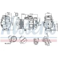 Nissens Ilmastointikompressori - Audi - A4, A6, A6 quattro, A4 quattro, Q5 quattro, A5, A7 quattro, A7