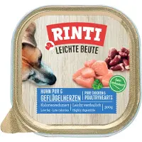 Rinti 9x300g Leichte Beute kana & siipikarjan sydän koiran märkäruoka