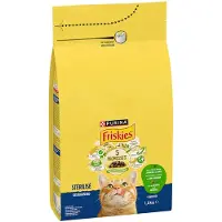 Friskies 1,5kg Sterilized Cat karitsa, kana ja vihannekset PURINA