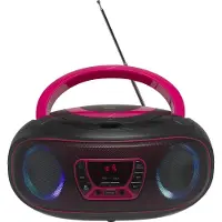 Denver Bluetooth-kaiutin - - TCL-212BT - Vaaleanpunainen - Stereo - AUX, USB, CD
