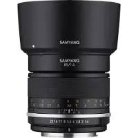 Samyang MF 85mm f/1.4 MK II -objektiivi, Sony E