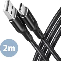 Axagon BUCM-CM20AB cabl e USB-C USB-C 2.0m