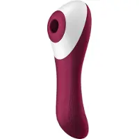 Satisfyer Dual Crush 2-in-1 klitorisimassain + G-pistevibraattori (punainen)