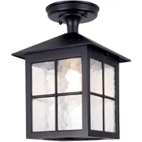 Elstead Lighting Ulkokattolamppu Winchester BL18A Winchester, himmennettävä, Musta, Metalli, Antiikki,