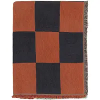 Marimekko Kukko ja Kana viltti 130x170 cm Off white- dark blue-Orange red