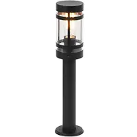 QAZQA Älykäs ulkovalaisin musta 50 cm IP44 sis. Wifi ST64 - Gleam