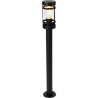 QAZQA Älykäs ulkovalaisin musta 80 cm IP44 sis. Wifi ST64 - Gleam