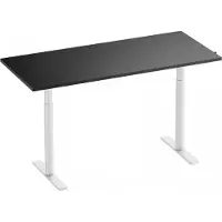MaxMount Säädettävä Työpöytä 1600x700mm - Valkoinen/Musta