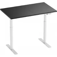 MaxMount Premium Sähköpöytä (120 x 70 cm) - Valkoinen/Musta