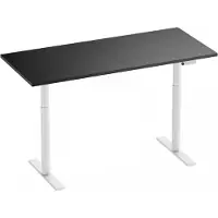 MaxMount Premium Sähköpöytä 1600x700mm - Valkoinen/Musta