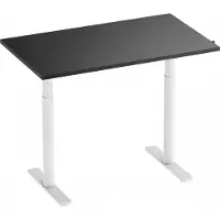 MaxMount Säädettävä Työpöytä 1200x700mm - Valkoinen/Musta