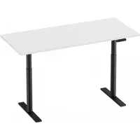 MaxMount Premium Sähköpöytä 1600x700mm - Musta/Valkoinen