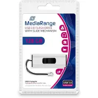 MediaRange MR918, 128 GB, USB Type-A / Micro-USB, 3.2 Gen 1 (3.1 Gen 1), 80 MB/s, Liuku, Musta, Hopea