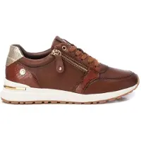 Xti for woman. 14320202-CAMEL Trainers 143202 brown (37), Flat, Zip, Casual