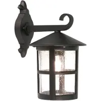 Elstead Lighting Ulkoseinävalaisin Hereford, Musta, Alumiini, Moderni,