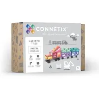 Connetix Pastel Transport Rakennuspeli 50 Kappaletta