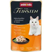 Animonda Vom Feinsten 18 x 50 g Adult in Sauce kanafilee + ankanrinta kastikkeessa kissan märkäruoka