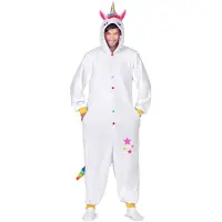 MOM Yksisarvinen Kigurumi-asu Huppulla Ja Hännällä Miehille