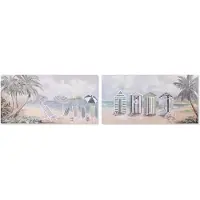 Home ESPRIT Painting Home ESPRIT Beach Mediterranean 120 x 3 x 60 cm (2 Units)