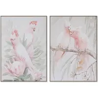 Sublime Market Connect Painting Home ESPRIT Parrot Tropical 100 x 4 x 140 cm (2 Units)