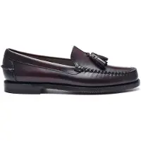 Sebago for woman. 7001560 Classic Will leather loafers burgundy brown (37), Flat, 1 to 3 cm, None, Casual, Party