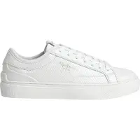 Pepe Jeans for woman. PLS31539 Trainers Adams Snaky white (40), Flat, Laces, Casual