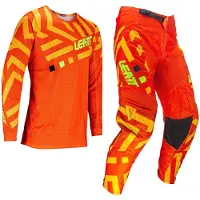 Leatt 3.5 Ride Pattern 2024 Motocross-paita ja housusetti