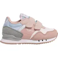 Pepe Jeans for girl. PGS40007 Trainers London Colors Gk pink (30), Flat, Velcro, Casual, children's fashion