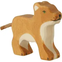 Holztiger Figuriini - - 80141 - Leijona - Pieni - Käsinmaalattu puu - Eurooppalainen valmistus