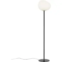 Foscarini Gregg Media Floor Lamp E27 Graphite/white - Lattiavalaisimet Käsinpuhallettu Lasi Valkoinen - FN168003EN_10