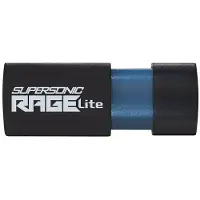 Patriot Memory Supersonic Rage Lite, 32 GB, USB A-tyyppi, 3.2 Gen 1 (3.1 Gen 1), 180 MB/s, Liuku, Musta, Sininen (PEF32GRLB32U)