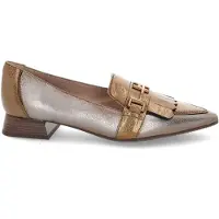 Hispanitas for woman. CHI243573 Menorca bronze leather shoes (39), 1 to 3 cm, None, Casual, Party
