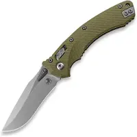 Microtech Amphibian kääntöveitsi, stonewashed, fluted od green G10